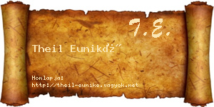 Theil Euniké névjegykártya